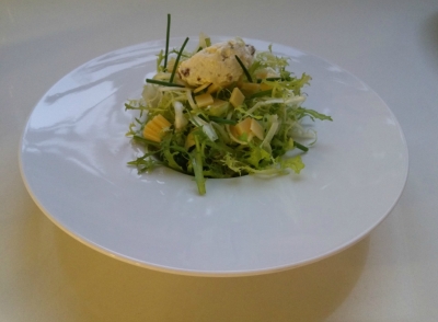 Frisée Salat mit altem Amsterdamer