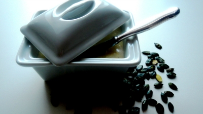 Liptauer mit gerösteten Kürbiskernen