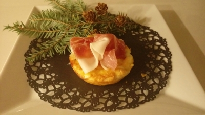 Mini-Quiche oder Flammekuchen al Tartufo