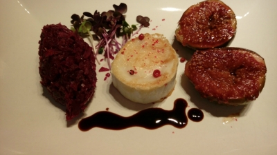 Rotkohlchutney zu karamelisierten Feigen