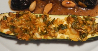 Zucchini mit Chermoula im Ofen gebacken